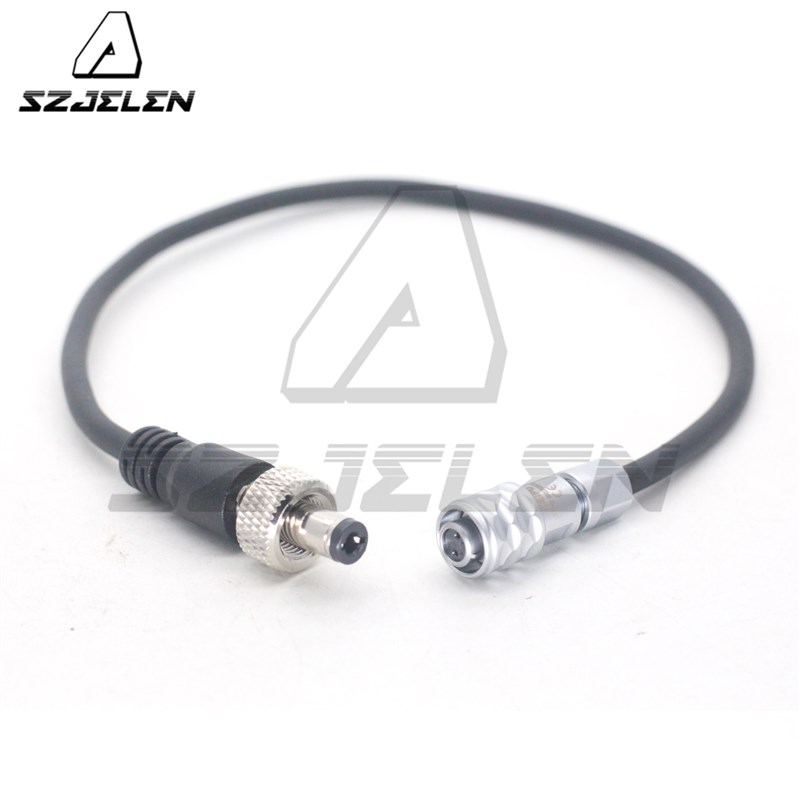 直弯DC2.1/2.5带锁转2孔 BMPCC 4K 6K dc电源线