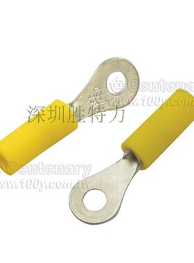 V0.5-2(LF)原装JST护套中空圆形压线端子 黄色26-22AWG