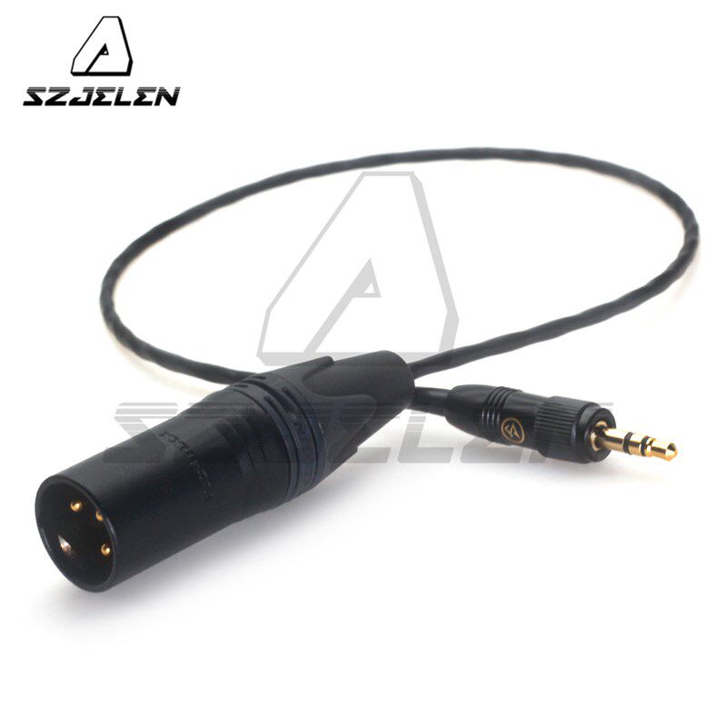 SONY索尼D11 D21 V1 D16小蜜蜂接收器3.5mm插头转XLR3针音频线