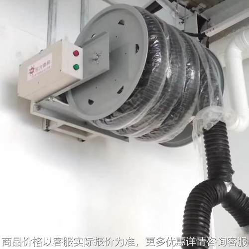 可定 制卷轴固定式汽车尾气抽排系统骑车发动机尾气净化装置