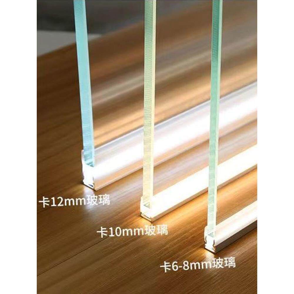 led玻璃卡层板灯8-1m应m槽感酒0柜展柜隔玻璃层板板灯带条发光线