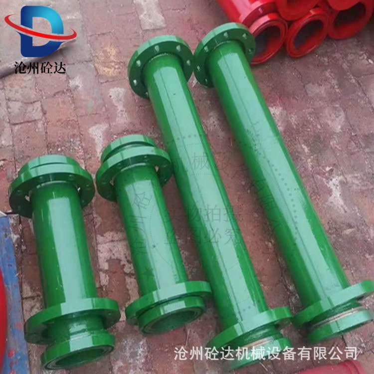 混凝土地泵用DN125*3000*6个厚超高压泵管 内壁淬火烤漆泵管