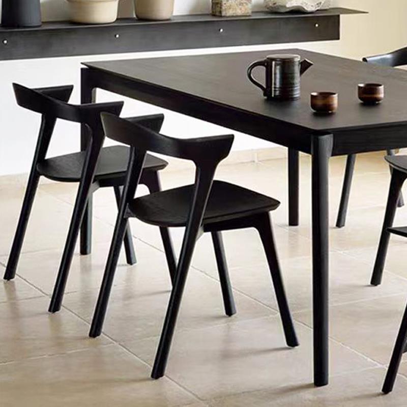 新疆包邮现代简约白蜡木椅子家用餐椅靠背椅凳子茶椅办公椅全实木