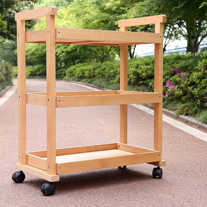 山毛榉万向轮简易三层油画车油画台画柜油画架 美术用品,收纳整理,家用收纳手推车,淘宝优惠券,粉丝福利购,淘宝优惠卷