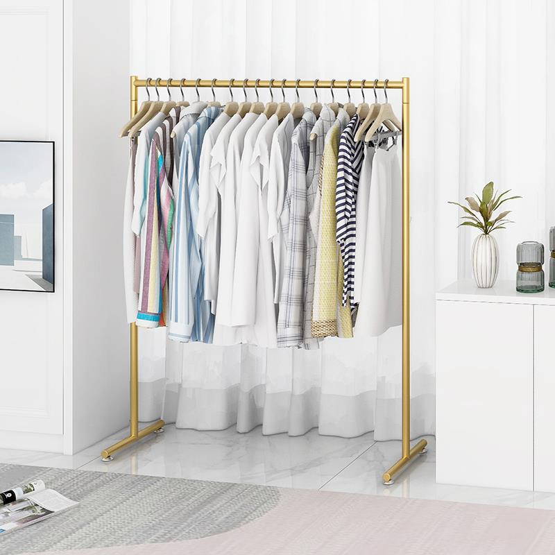 新疆包邮服装店衣架展示架落地女装店货架铁艺中岛陈列架单杆式挂