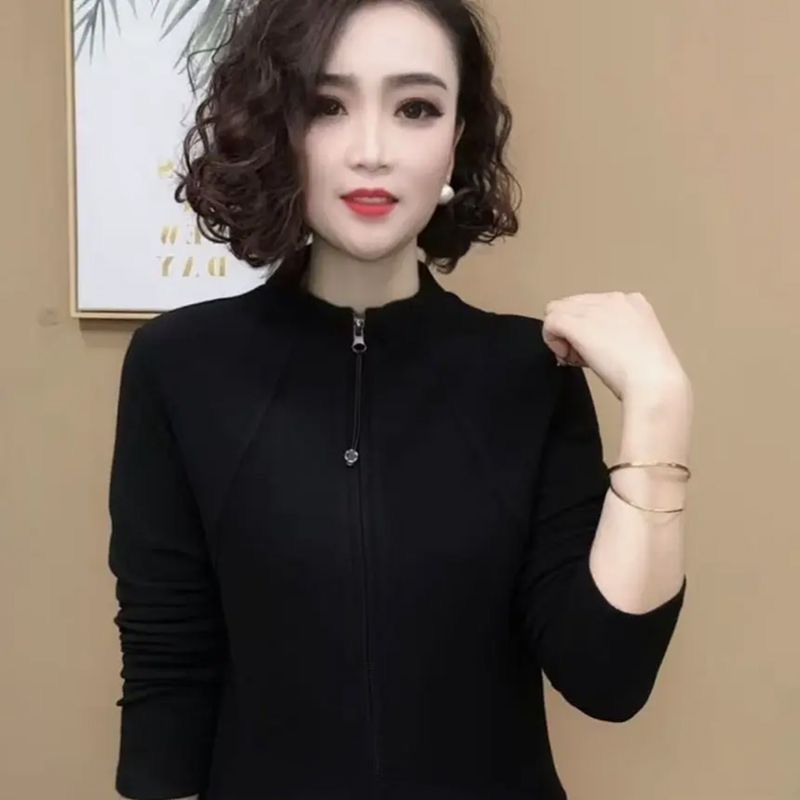 【下单立减50】H2025冬新品时尚百搭洋气气质拉链开衫长袖MM407