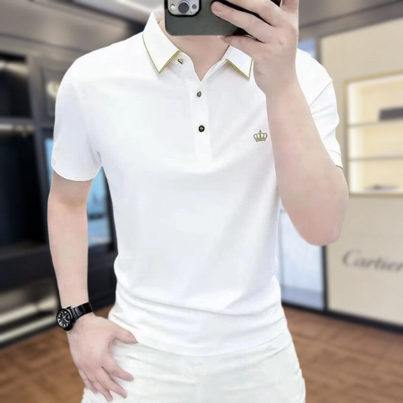 【下单立减50】Z高档夏季冰丝速干短袖POLO衫男士时尚潮流GG439