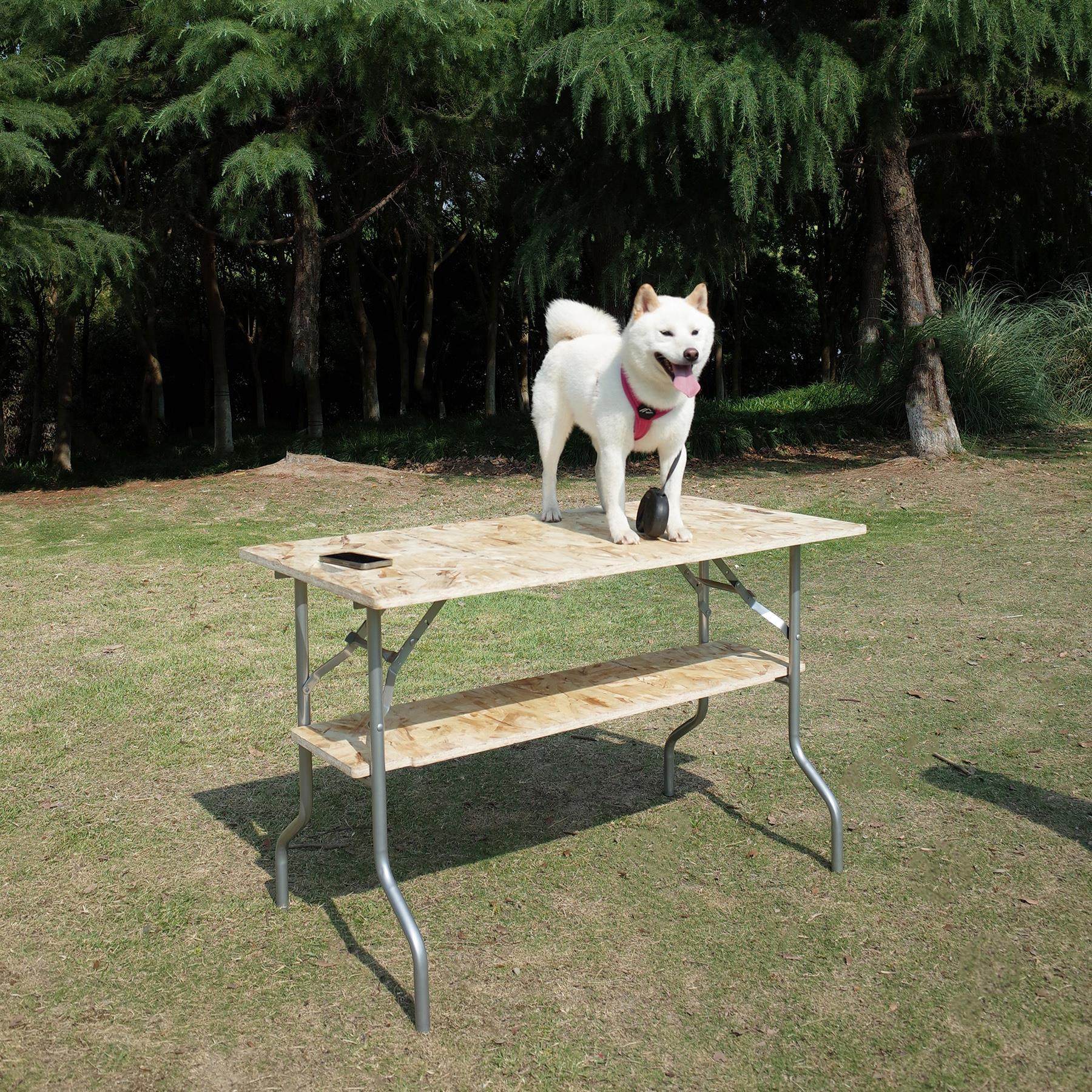 HTAP可折叠桌腿桌板银色金属适配各种木板DIY工作台书桌日本流行