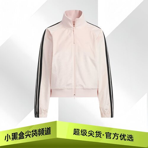 adidas阿迪达斯 STORY VELVET 短款长袖夹克 女款 浅粉色KC0174