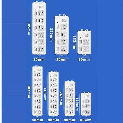自接线插座家用无线插排5/6/7/8/9/10/12/14/插位分控不带线排插