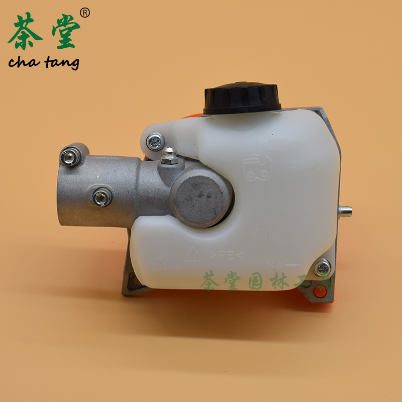 割草机高枝锯头齿轮箱高枝汽油机伐木锯头总成12寸导板链条多功能