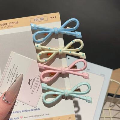 可露丽风甜美发夹前额侧边刘海夹