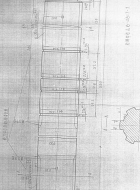 天津第二机床厂车床配件CQ61100 皮带轮轴