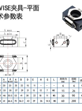 【满200元开专票】双向夹钳精密OK-VISE 夹具 加工各种不同形状