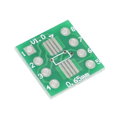 转接板SOP8 SSOP8 TSSOP8 贴片转直插DIP 脚距0.65/1.27mm PCB板