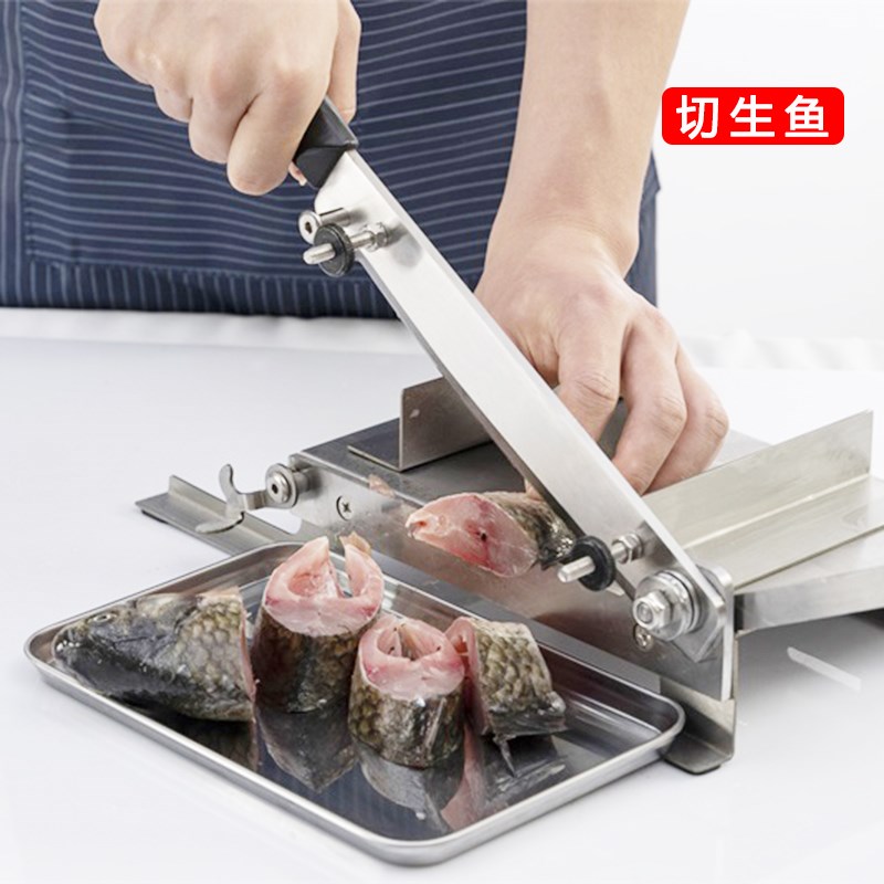 家用排骨鸡爪鸭脖牛肉干闸刀小型护手切干货笋干中药材切片机铡刀