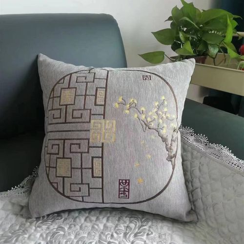 简约方形沙发抱枕学车载办公室靠垫套子可拆洗不含芯椅靠腰枕4550