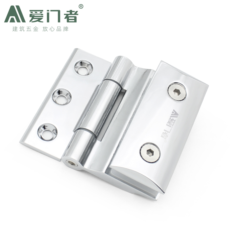 无框玻璃门合页汗蒸房铰链钢化玻璃淋浴房浴室夹桑拿房折页90度