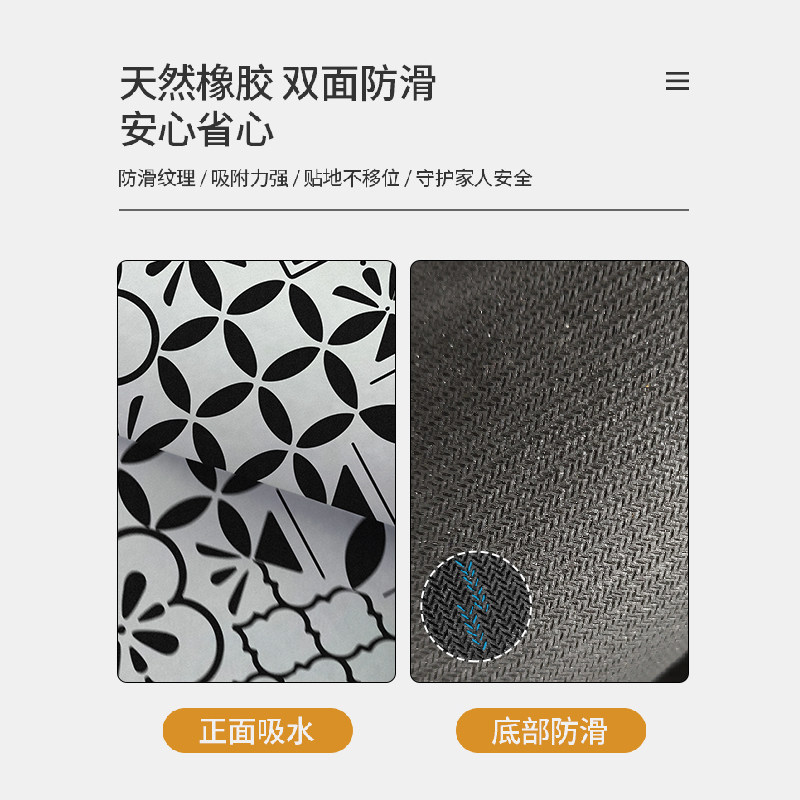 厨房地垫吸水防滑脚垫矽藻泥软垫家用进门垫耐脏防污可擦免洗地毯,居家布艺,厨房地垫,淘宝优惠券,粉丝福利购,淘宝优惠卷