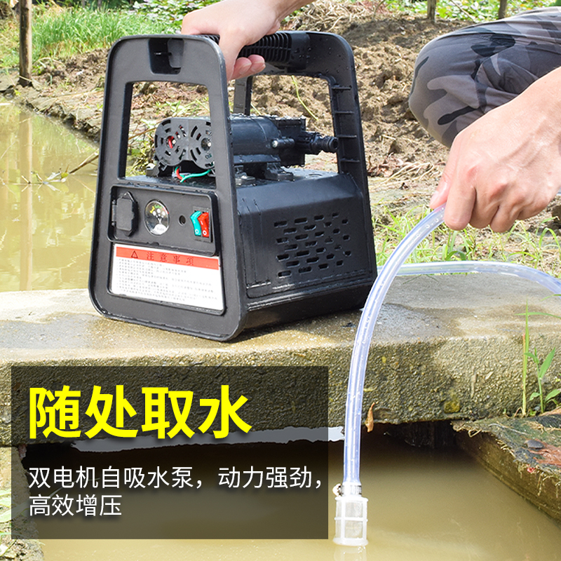 家用小型充电式电动水泵抽水器农用灌溉机浇水神器农村浇菜淋菜地