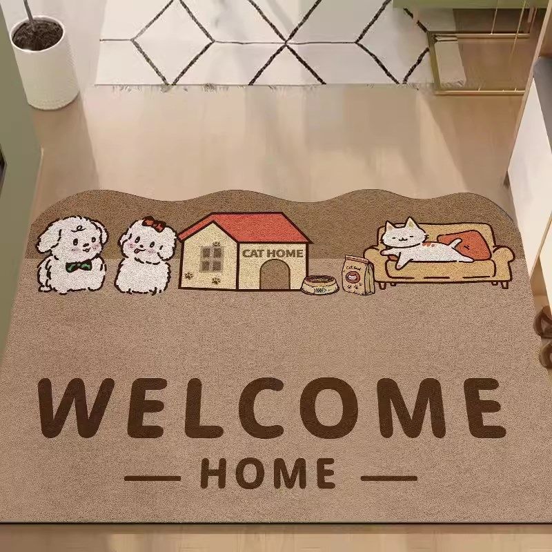 入户门地垫丝圈玄关进门口门垫耐脏免洗可裁剪免打理防滑脚垫地毯,居家布艺,入户地垫,淘宝优惠券,粉丝福利购,淘宝优惠卷