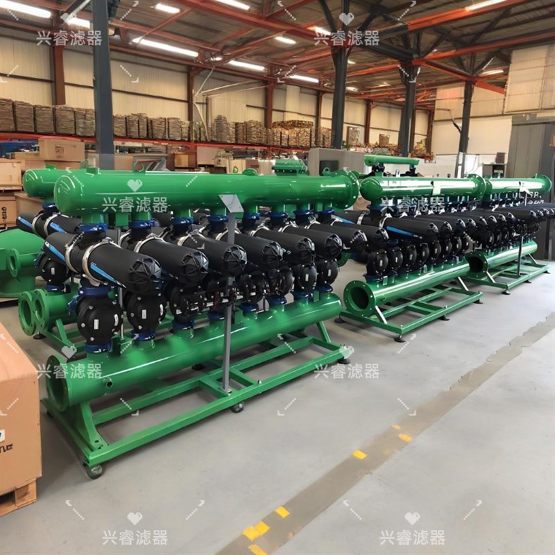 砂石过滤器自动反冲洗过滤器喷灌农业滴灌过滤器砂石自动过滤器