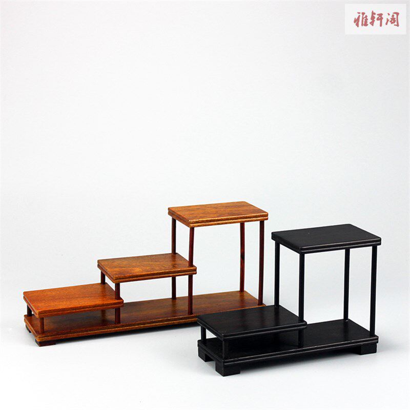 花梨木实木小型多宝阁博古架置物架茶具玉器摆件红木多层展示架