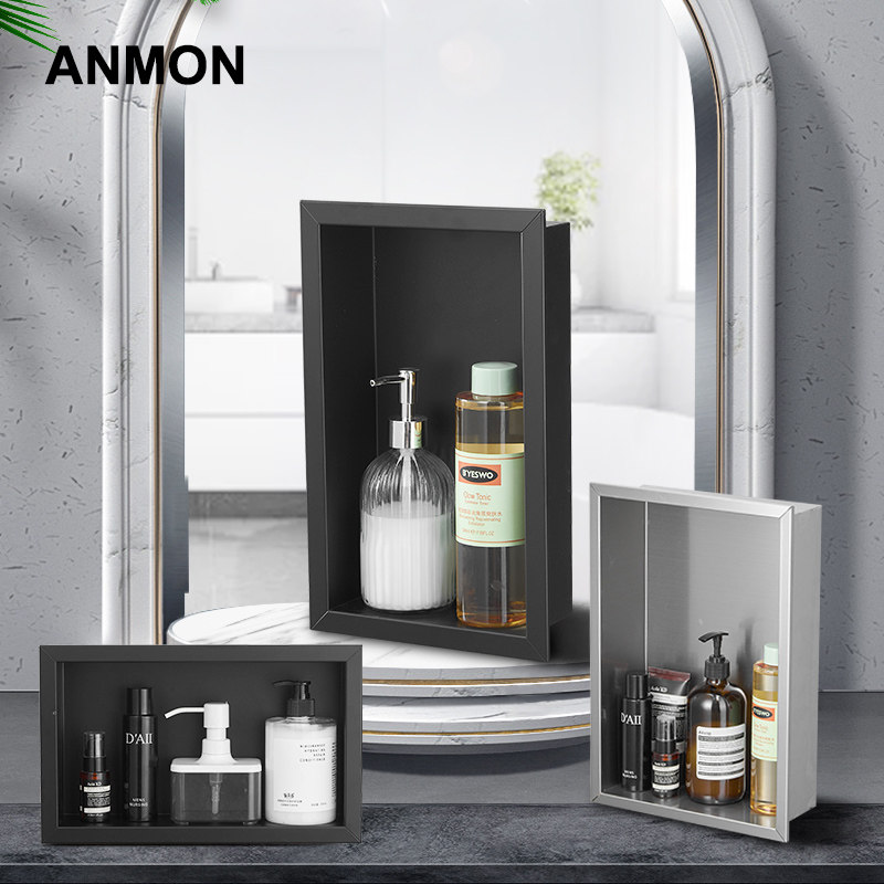 浴室淋浴房不锈钢暗装嵌入式壁龛壁柜酒店入墙式墙柜卫生间置物柜,家装主材,卫浴置物架,淘宝优惠券,粉丝福利购,淘宝优惠卷