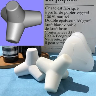 水泥摆件圆消波块磨具大s海工艺品四脚锥磨具防波堤模具混凝土送