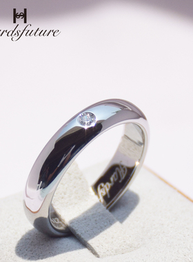 单身戒指男女哈氏合金耐腐蚀不掉色小众设计简约食指小指尾戒刻字