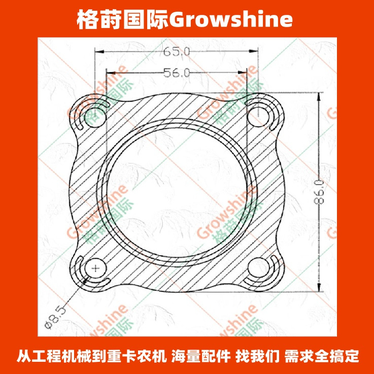 非公路自卸车配件供应TA31，K26，S2A增压器垫片