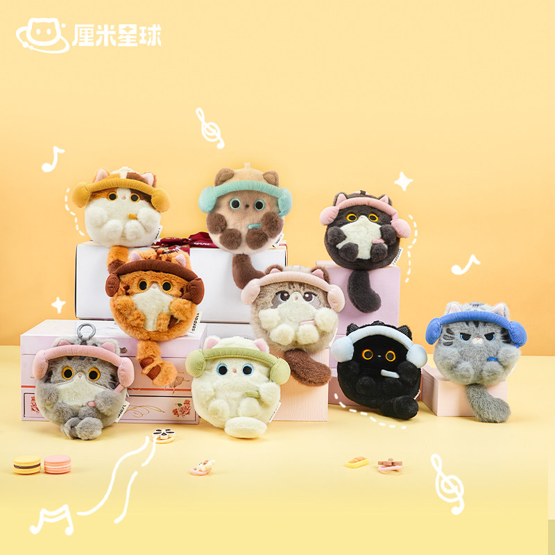 可爱猫咪玩偶挂件耳机零钱包礼物图片