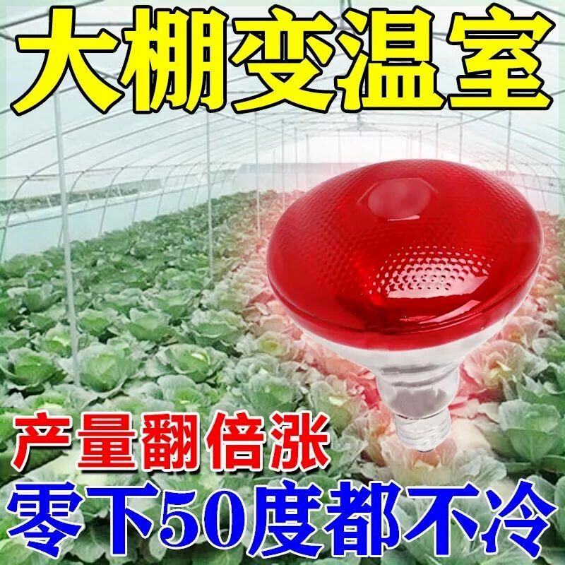 大棚升温灯植物防寒防冻蔬菜火龙果草莓花卉仿P太阳光增温取暖省