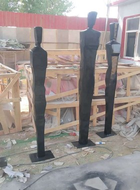 现货玻璃钢商业空间抽象人物雕塑艺术品办公室客厅酒店装饰摆件