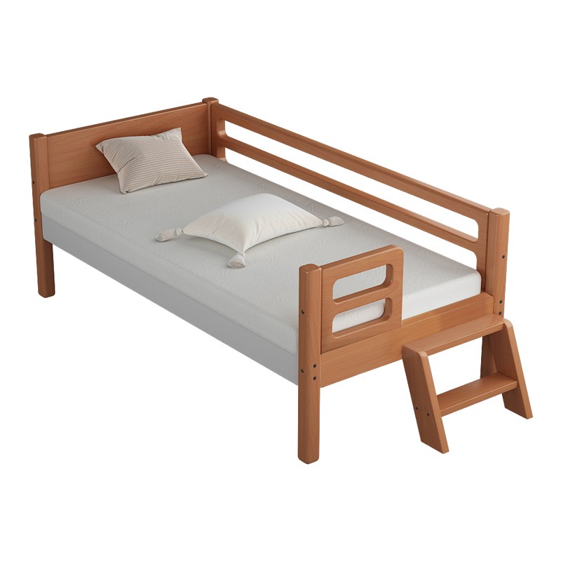 实木儿童床带护栏榉木拼床宝宝床边床婴儿小床加宽拼接床大床延边