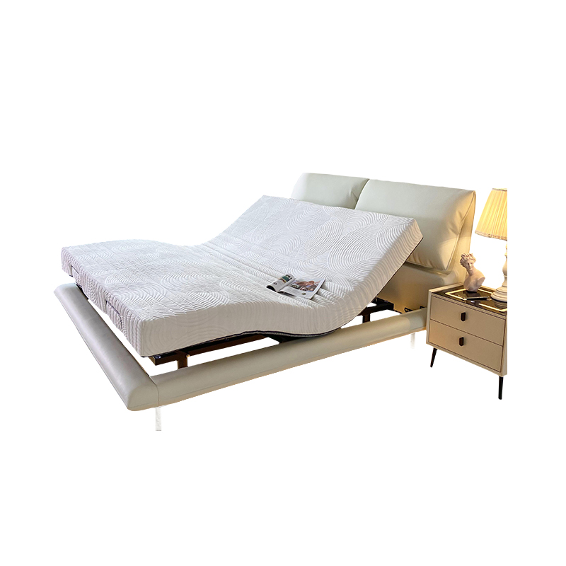 多功能智能电动大象耳朵悬浮床现简约双人极简网红奶油风皮床