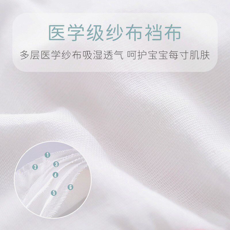 纯棉防水尿布裤新生婴儿隔尿裤防侧漏初生宝宝尿布兜四季可洗透气