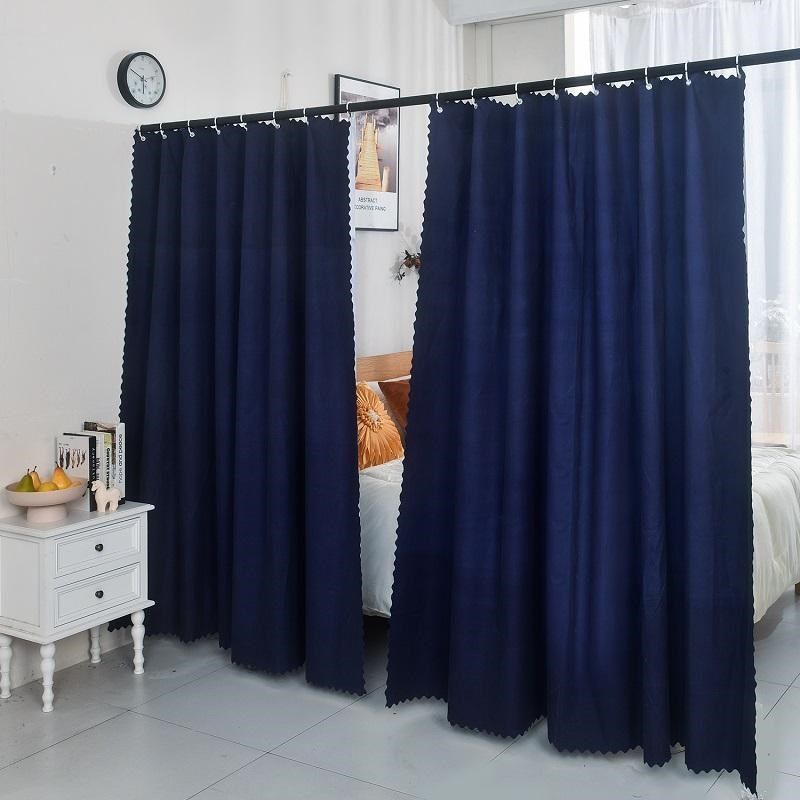 遮光帘遮挡帘卧室家用床帘子窗帘客厅房间分割布隔断帘纯色加厚,床上用品,床幔,淘宝优惠券,粉丝福利购,淘宝优惠卷