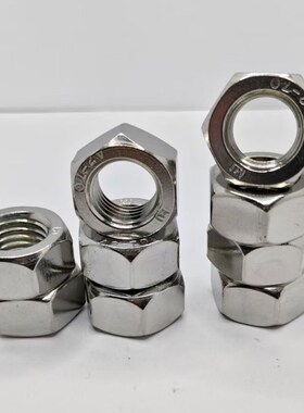 304/316L不锈钢螺母六角螺帽螺丝帽M4M5M6M8M110M12M14M16M20M22m