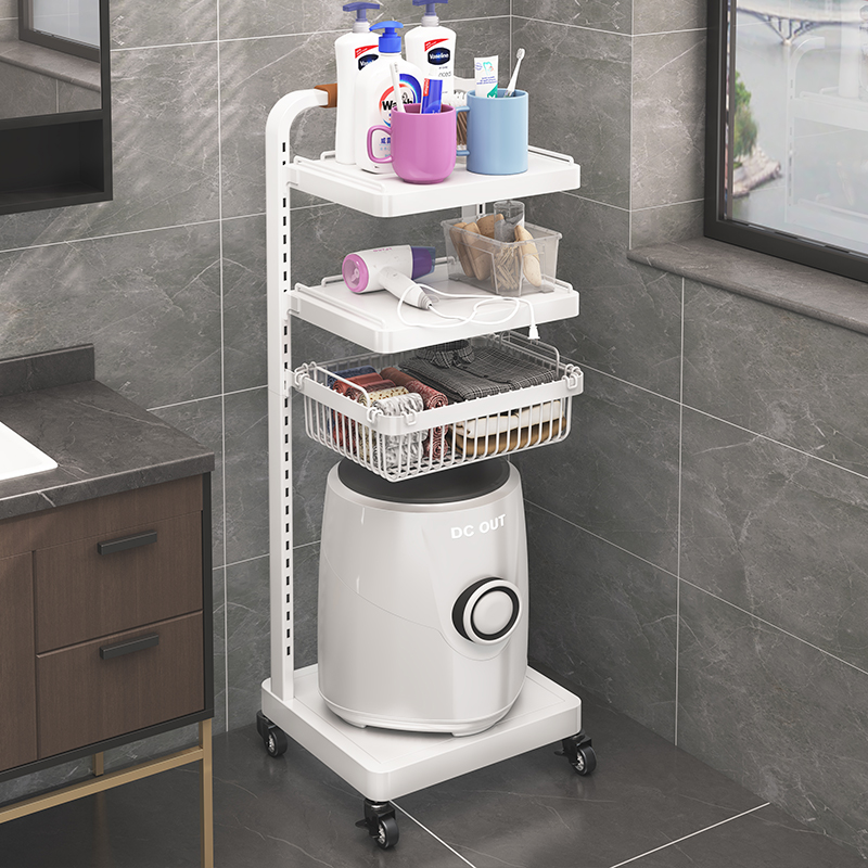 小型洗衣机置物架卫生间落地多层内衣裤迷你清洗衣架子浴室收纳架