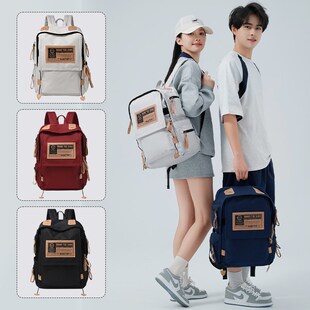 双肩包女士2025新款时尚轻便旅游防水外出旅行背包男士大容量书包