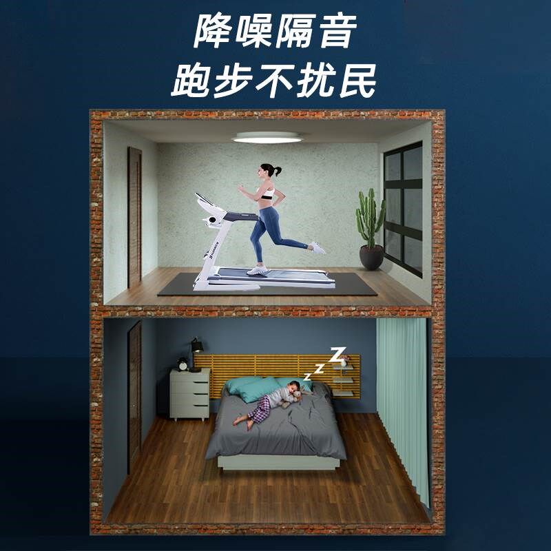 跑步机减震垫隔音垫子室内加厚健身静音地垫O减震隔音垫防震缓冲