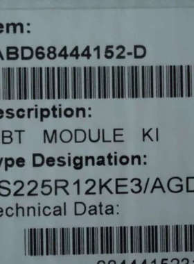 议价ABB IGBT模块        FS300R12KE3/AGDR-62C S     FS300R12K