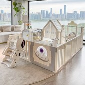 尤卡布宝宝游戏爬行围栏婴儿童防护栏客厅地上爬爬垫室内家用乐园