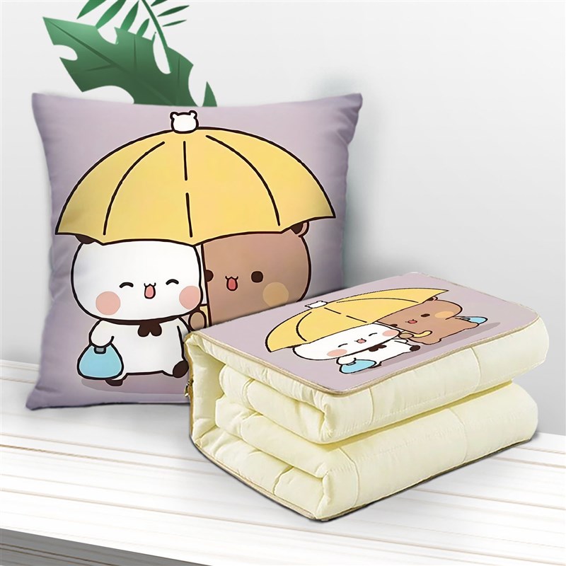 一二布布抱枕被两用多功能汽车空调被办公室午睡枕头被宿舍被子