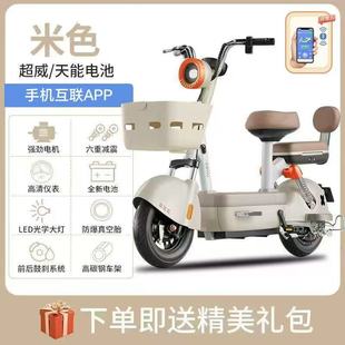 宇宙新款 元 国标高颜值电动车男女士小型电动车女生成人48v电瓶车