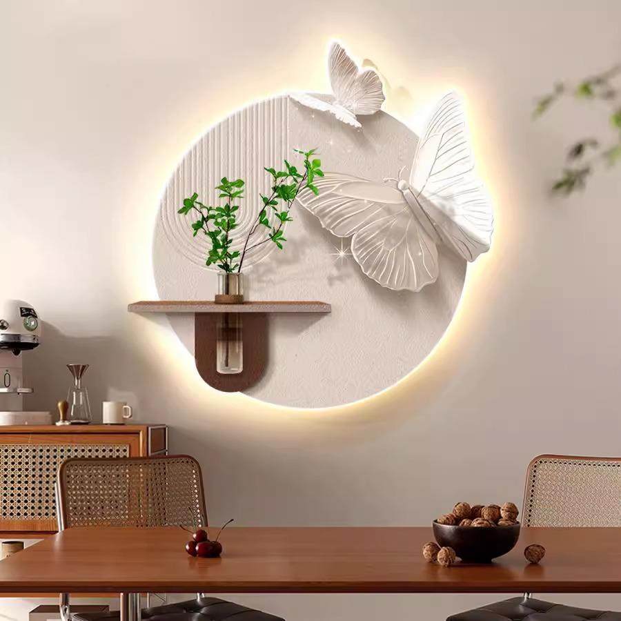蝴蝶LED灯画餐厅装饰画奶油风高级感客厅水培绿植餐桌背景墙挂画,玩具/童车/益智/积木/模型,毛绒/玩偶/公仔/布艺类玩具,淘宝优惠券,粉丝福利购,淘宝优惠卷