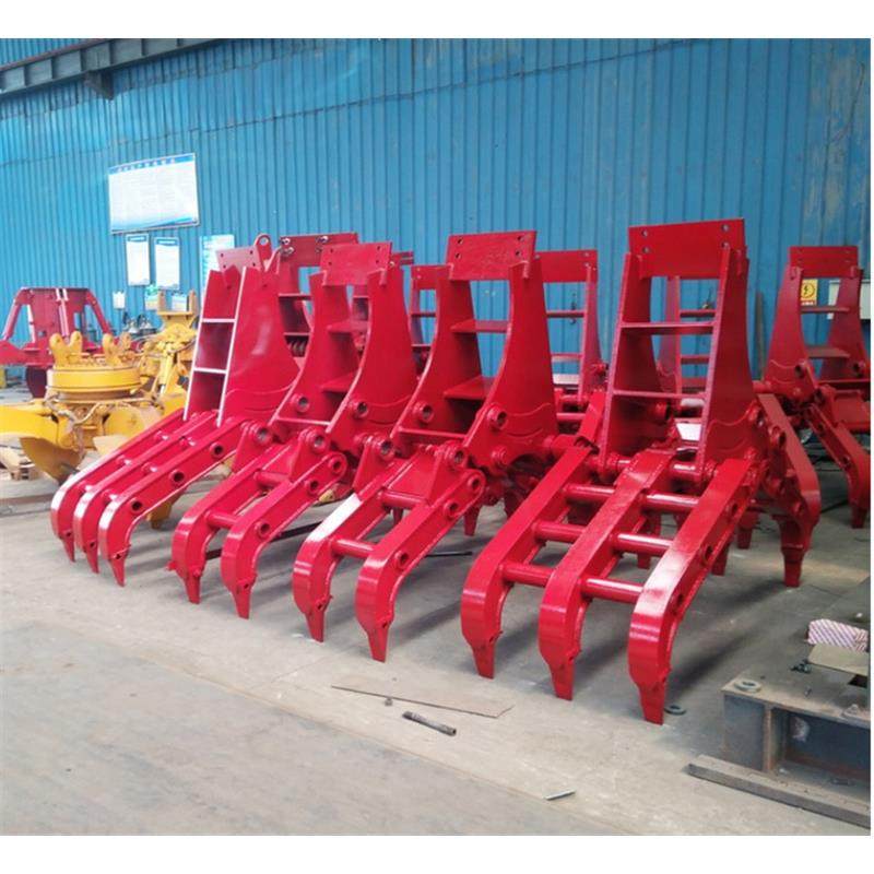 挖机履带式旋转机械树根抓夹 钩机回转机械稻草夹