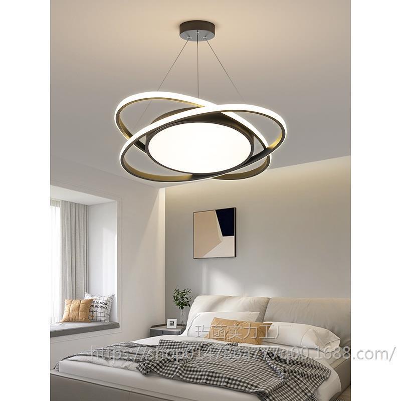 2025新款简约现代餐厅吊灯卧室书房餐桌店铺吊灯LED吸顶理发店灯