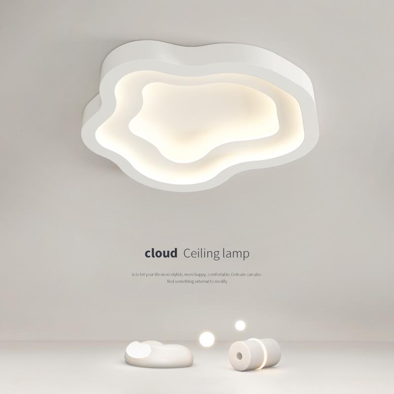 2025儿童房卧室灯现代简约大气云朵吸顶灯支持智能控制灯